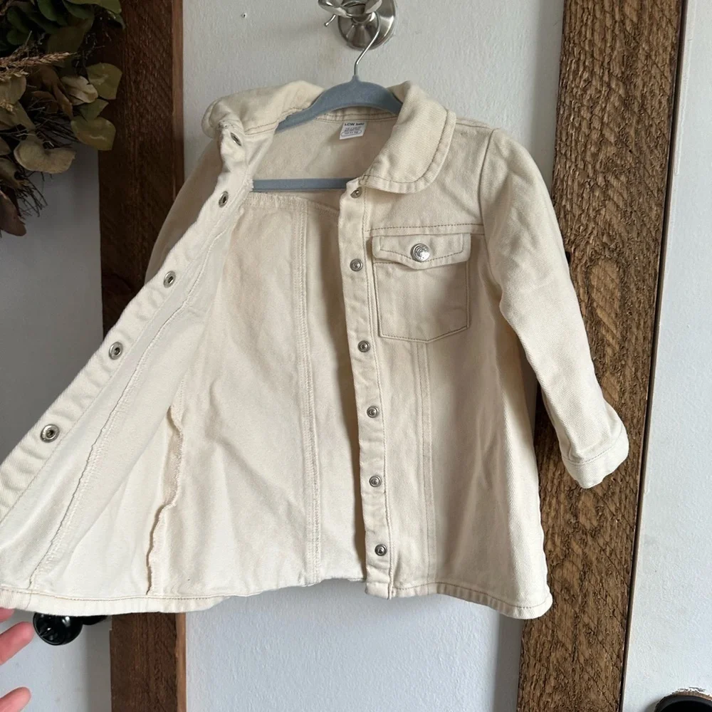 Boutique Denim Jean Jacket Dress 12-18 Months Baby Girl THE CUTEST